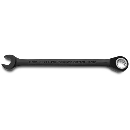 Stanley Proto Spline-Schlüssel – 11/40,6 Cm, Nicht Umschaltbar – Mit Chrom-Vanadium-Hebel & Schwarz-Chrom Finish
